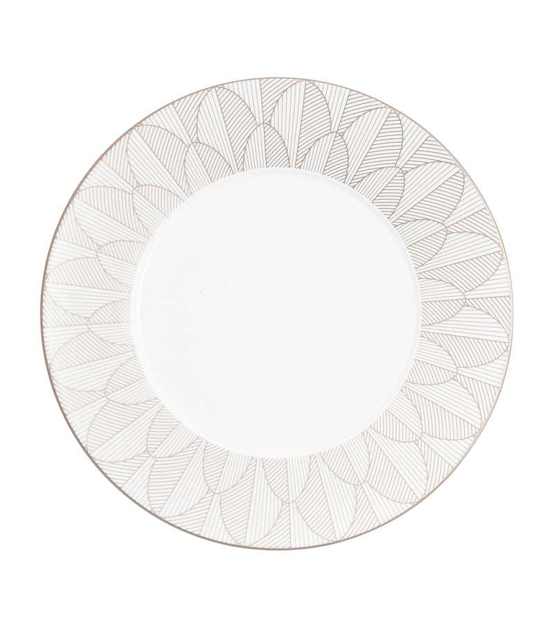 Christofle porcelain Malmaison Platinum Impériale dinner plate 27cm - British product