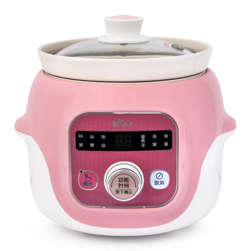 Bear 1.0L electric slow cooker with multiple modes, UK version