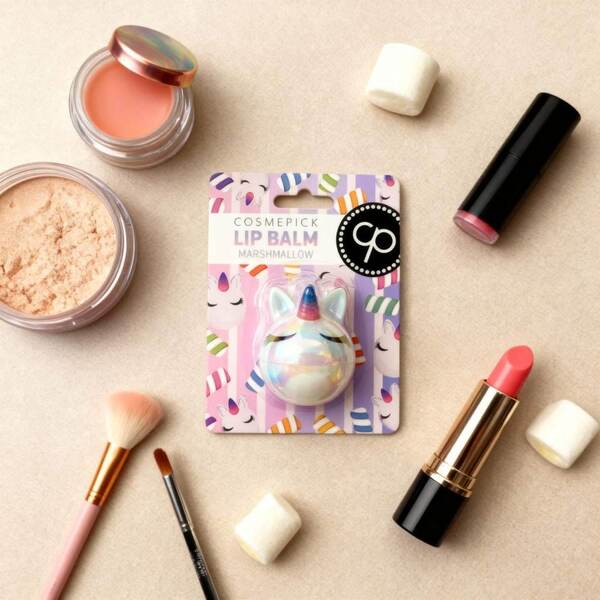 COSMEPICK Marshmallow Unicorn lip balm 3 x 6g, UK version