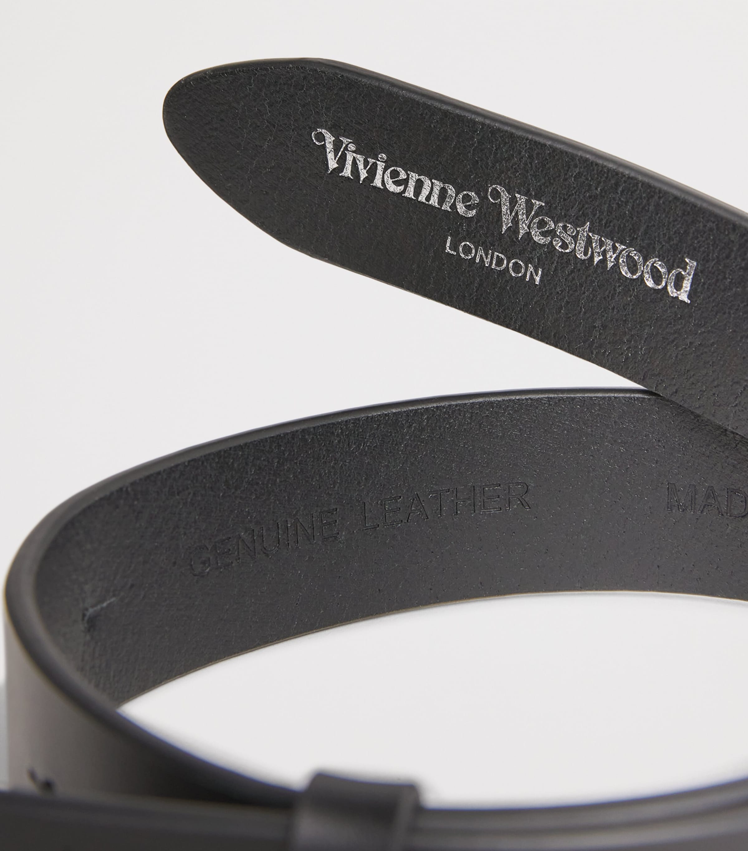 Vivienne Westwood Leather Orb Belt 3cm wide, imported from the UK