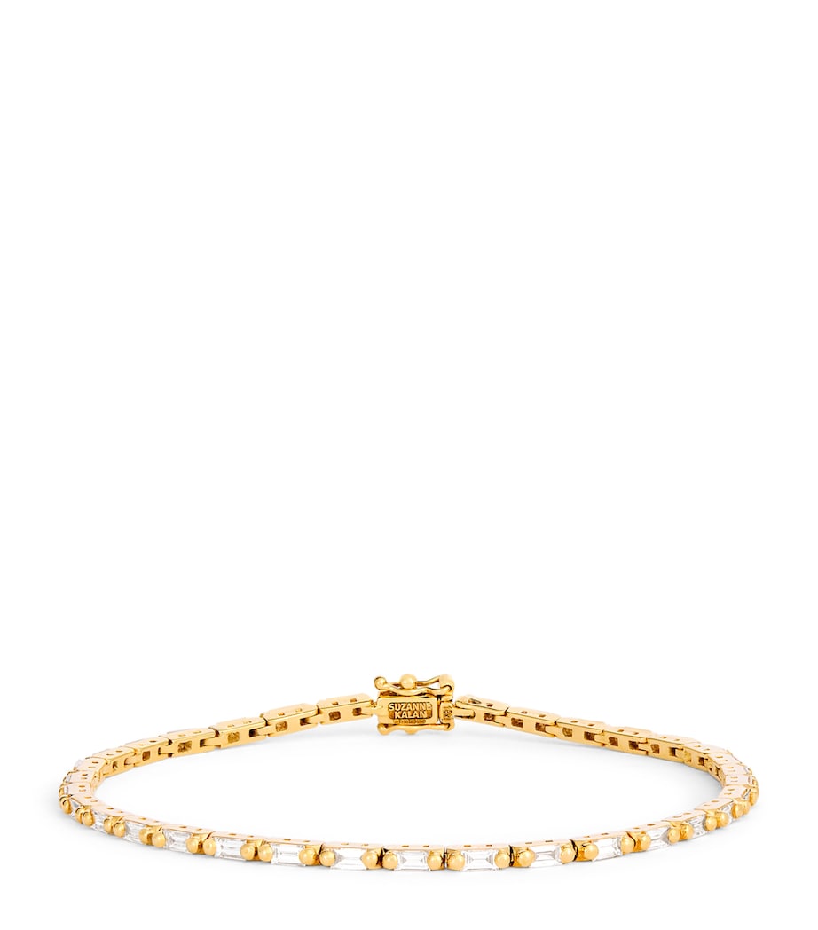 Suzanne Kalan Bold Linear tennis bracelet 18kt gold diamonds, UK version