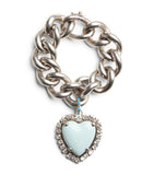 Valentino Garavani heart bracelet with Swarovski crystals (British brand)