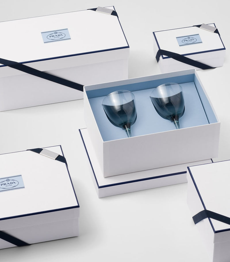 Prada New York water glasses set of 2, imported from the UK