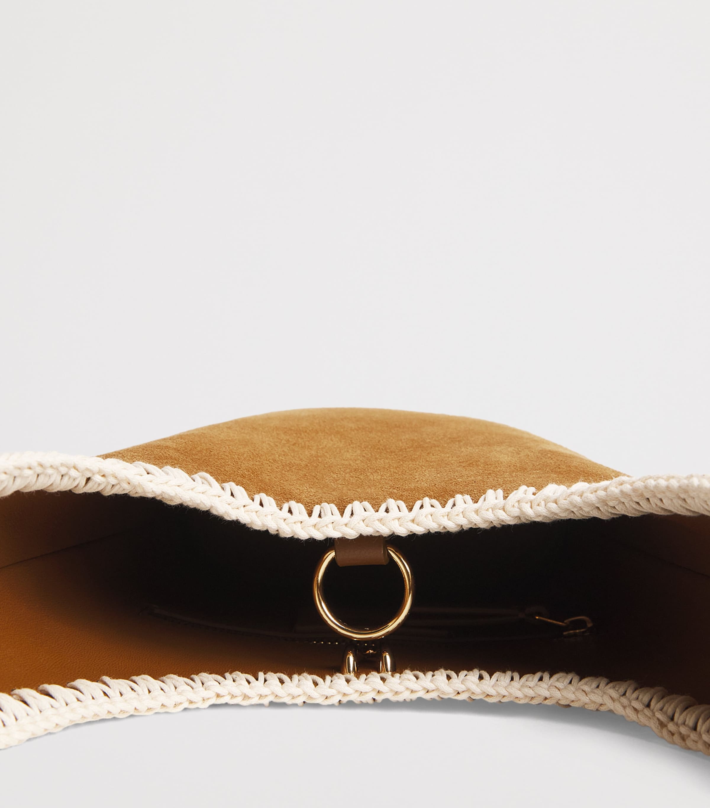 Veronica Beard Loop shoulder bag in Italian suede, UK version