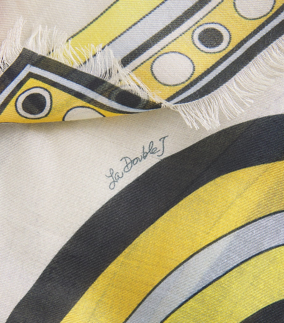 Foulard à franges géométriques La Doublej - Produit britannique