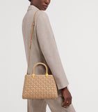 Bvlgari Serpentine Duo top-handle bag in quilted lambskin - British product