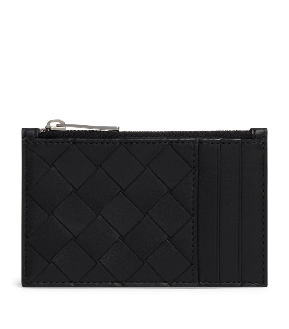 Bottega Veneta leather Intrecciato card holder, imported from the UK