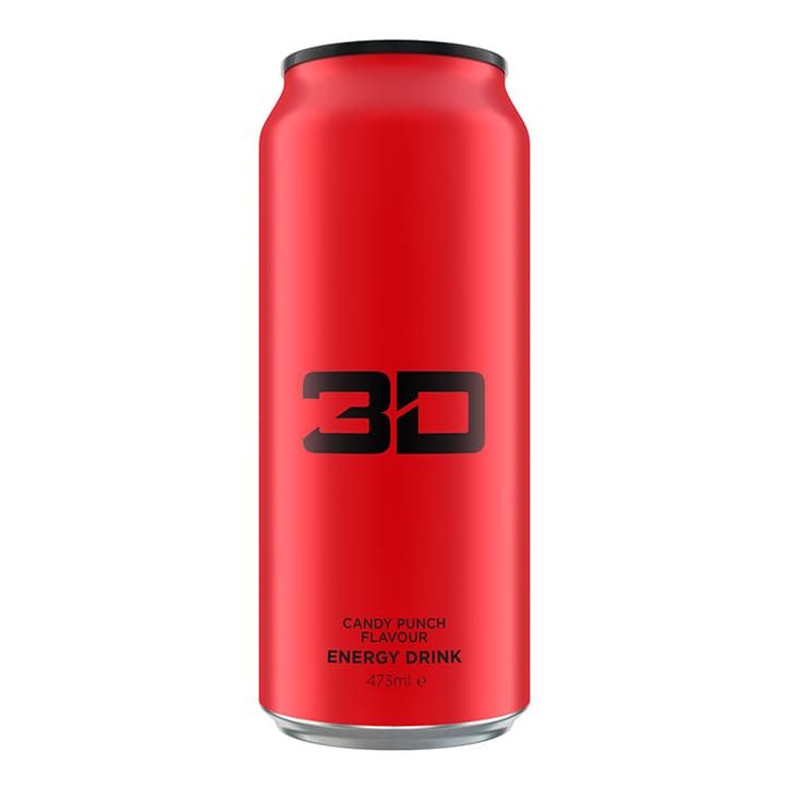 3D Energy Red Candy Punch 473ml