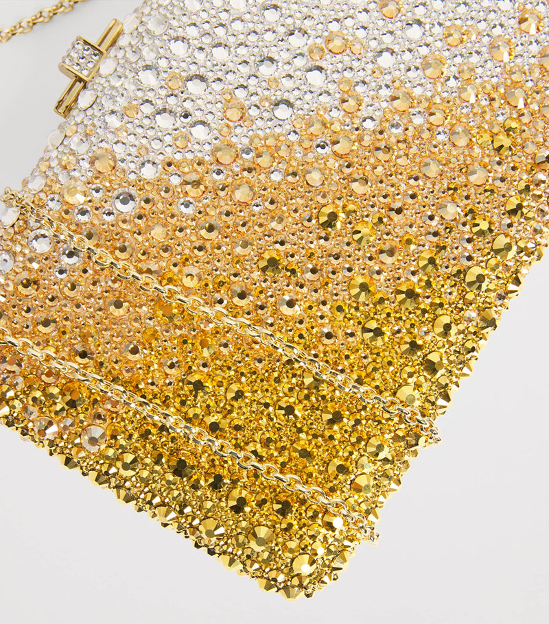 Judith Leiber Slim Slide Gradient Caviar Clutch Bag, imported from the UK