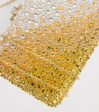 Judith Leiber Slim Slide Gradient Caviar Clutch Bag, imported from the UK