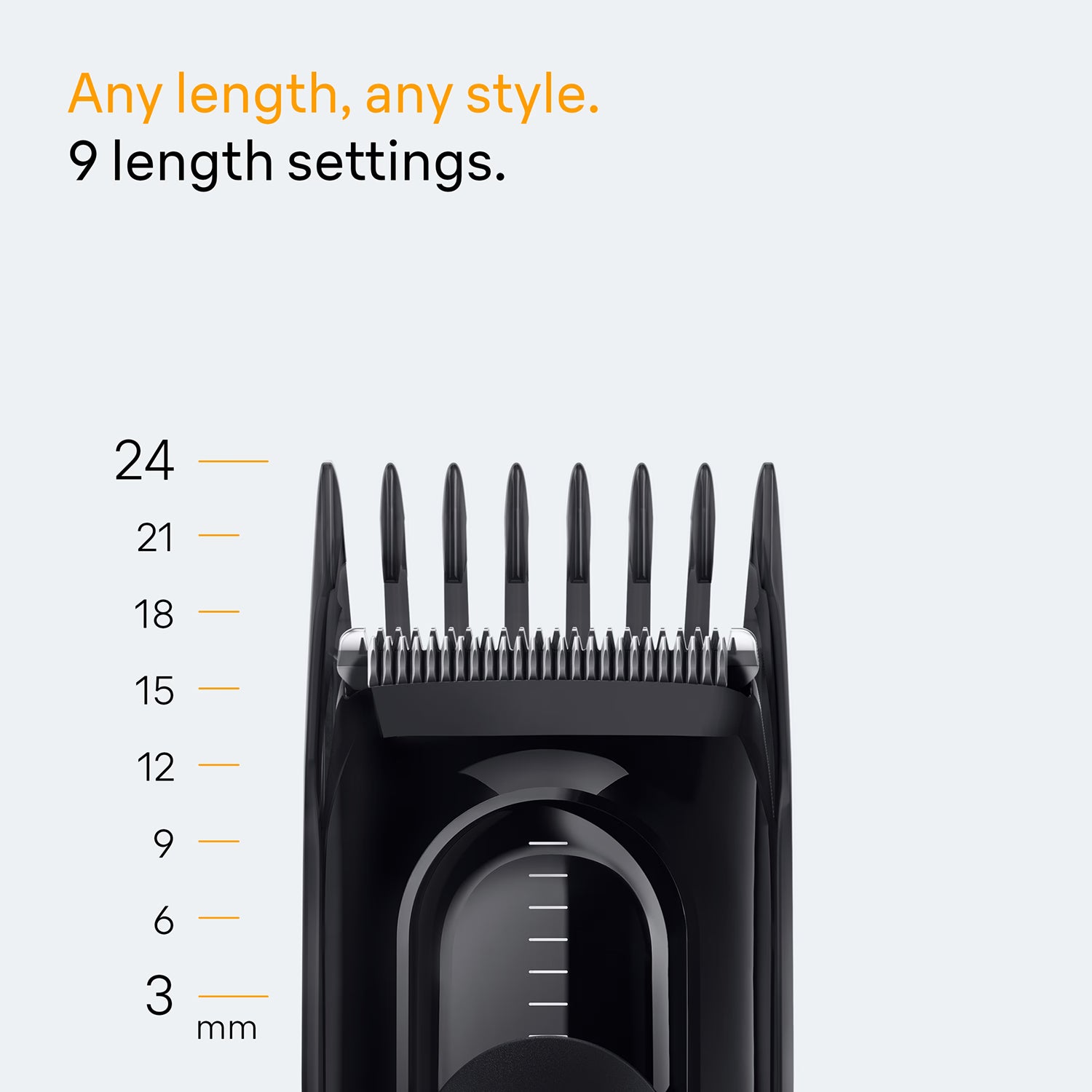 Braun hair clipper HC5510 black with accessories, UK version