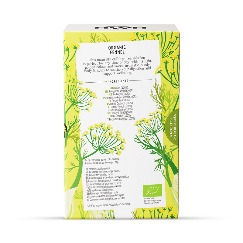 Heath & Heather organic fennel tea 20 bags - British product