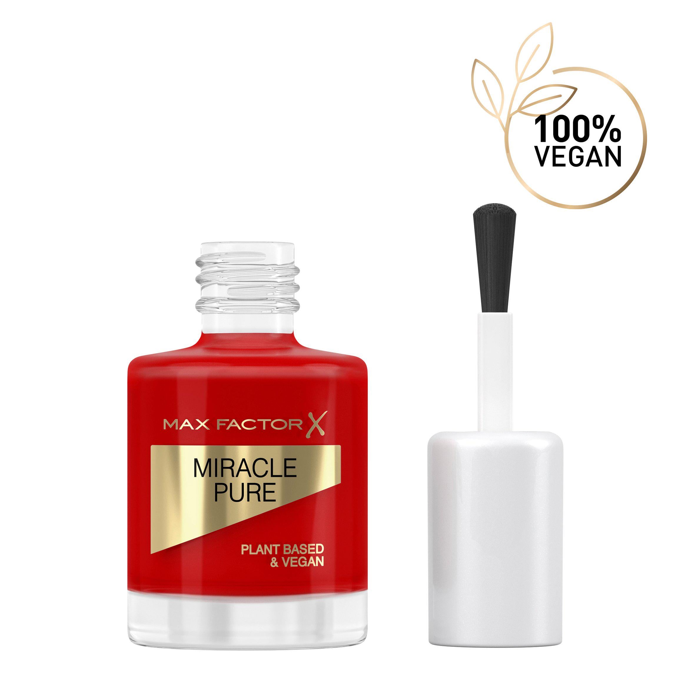 Max Factor Miracle Pure Nail Polish Scarlet Poppy 12ml GOODS Sainsburys   