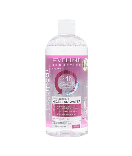 Eveline Facemed Hyaluronic Micellar Water, imported from the UK