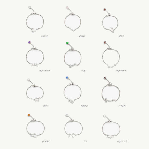 MUCHV Cancer zodiac ring sterling silver adjustable (British brand)