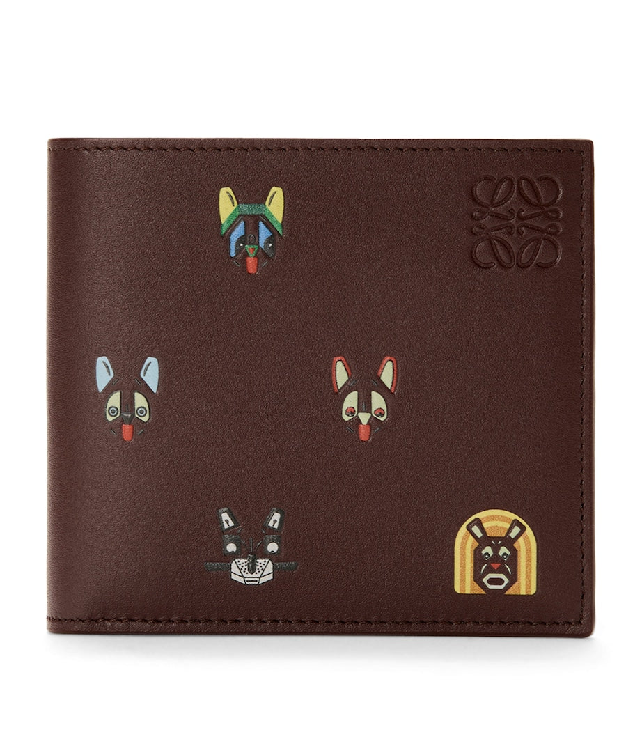 LOEWE cats leather wallet with Louis Wain art (British brand)