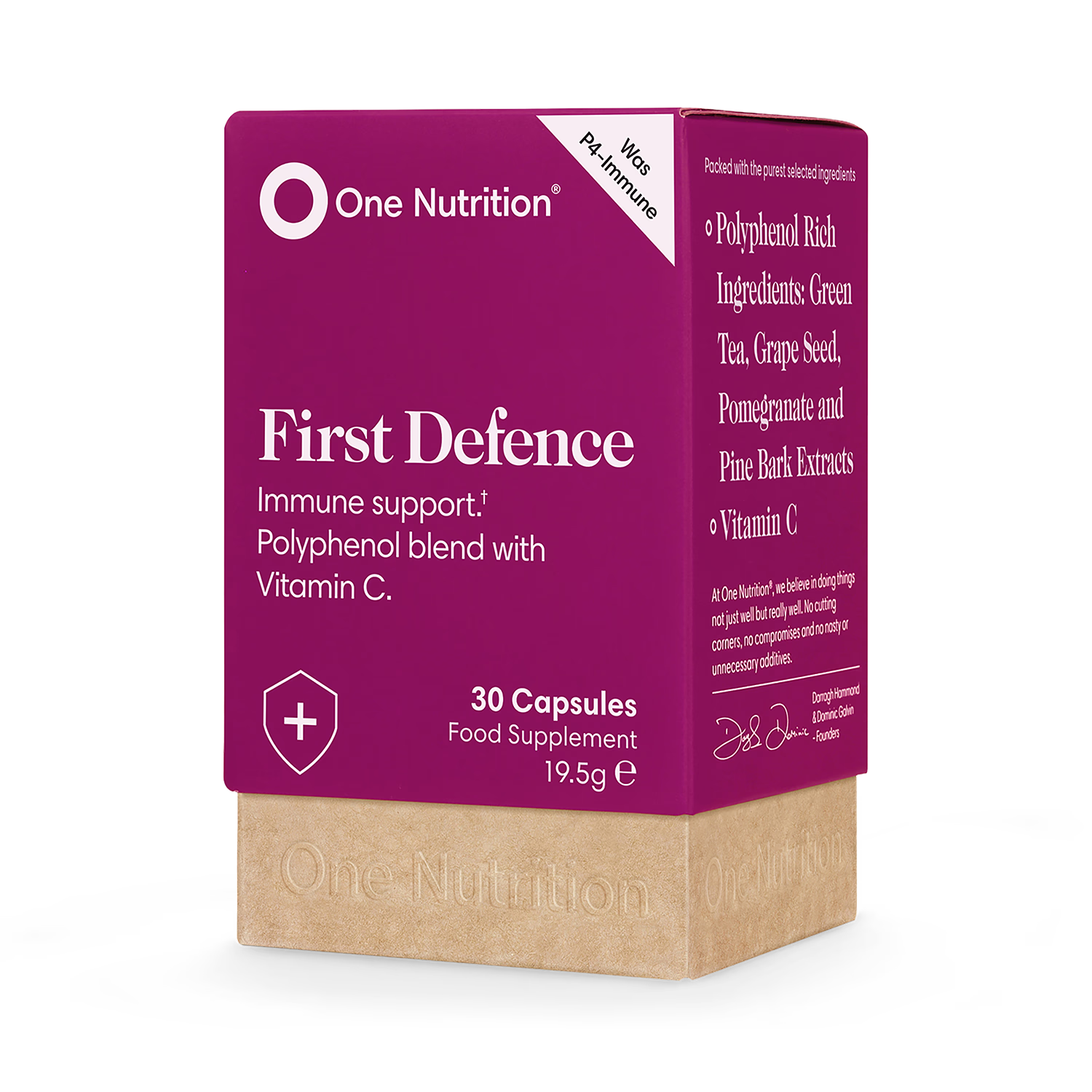 One Nutrition First Defence 30 capsules immune support supplement (British brand)