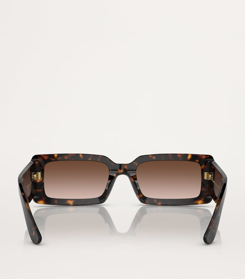 Dolce&Gabbana acetate rectangle sunglasses dark grey lenses, UK version
