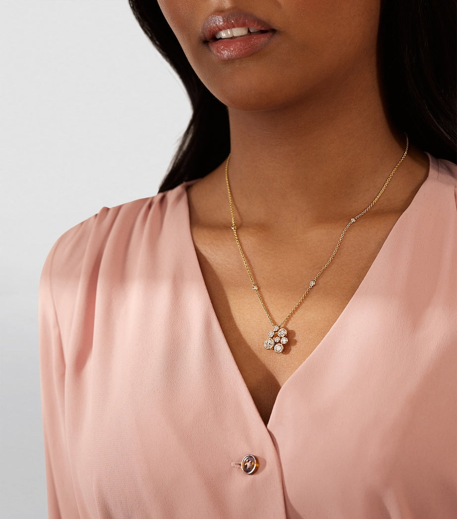 Boodles Raindance diamond necklace 18kt yellow gold (British brand)