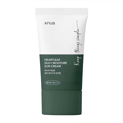 Superdrug Anua Hjertablad Silkeaktig Fuktighetskrem Solkrem SPF50 50ml- Kjøp online hos McGrocer