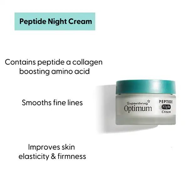 Optimum Peptide Night Cream 50ml, imported from the UK