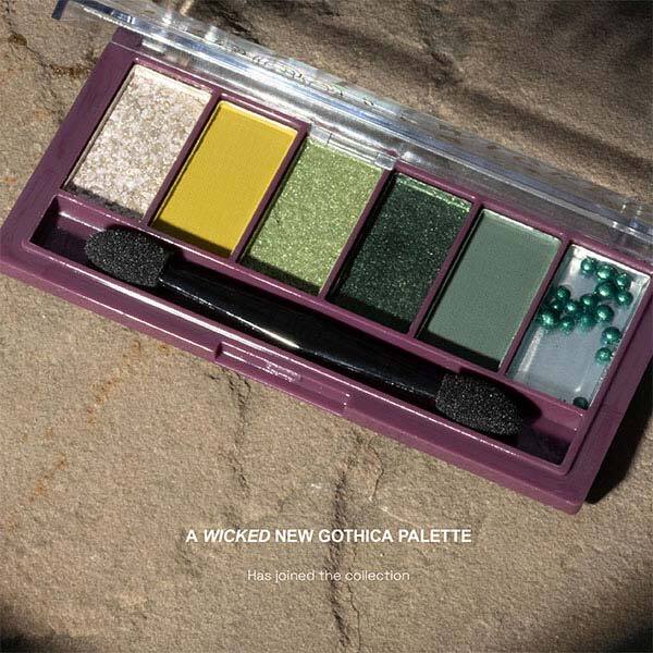Technic Gothica Wicked eyeshadow palette 6 pans, UK version