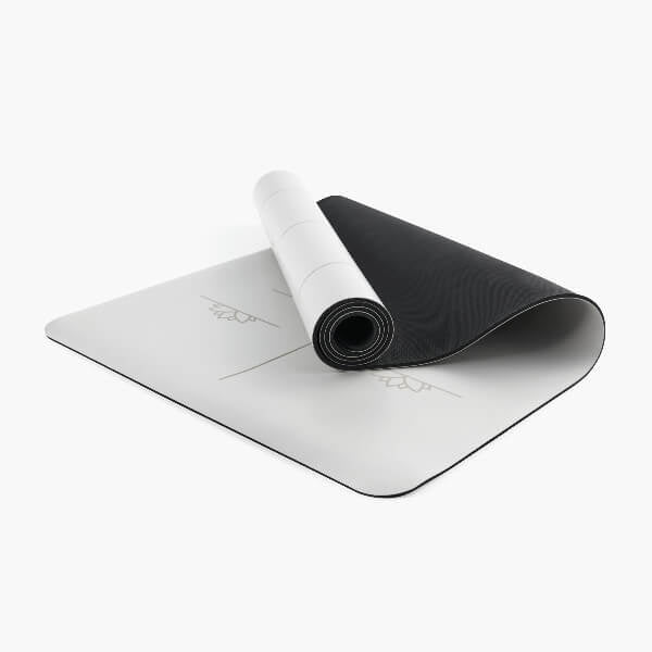 Myga XL Alignment grey yoga mat - British brand