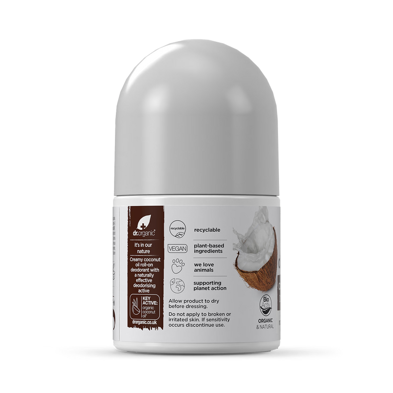 Dr Organic virgin coconut oil deodorant 50ml, UK version