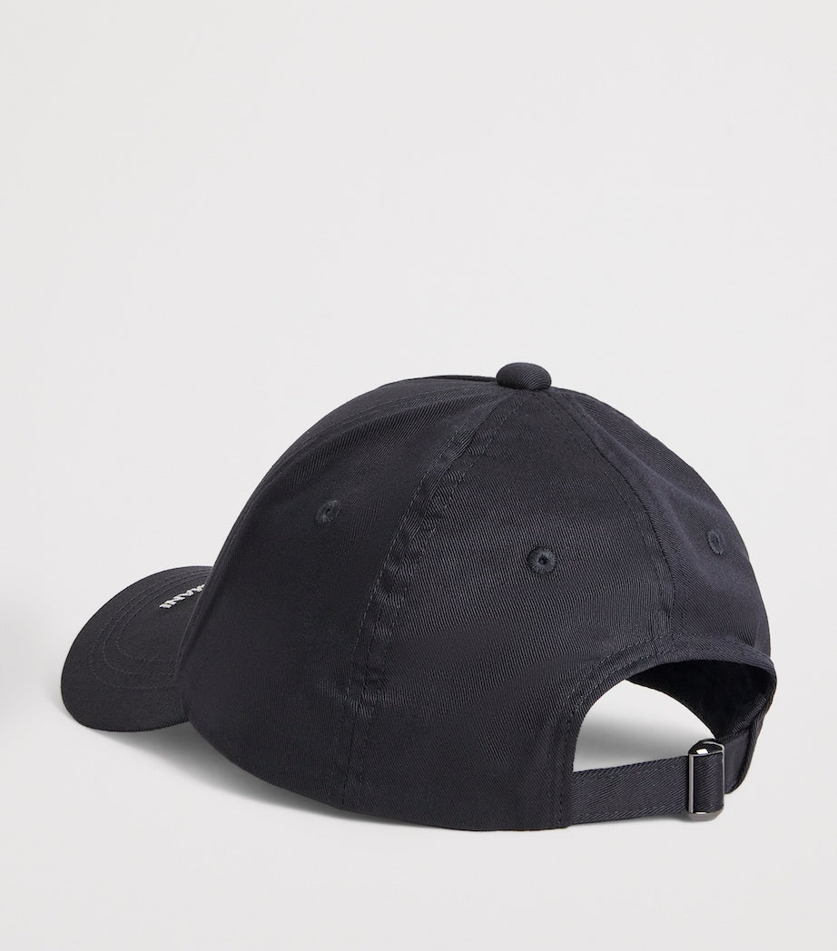 Emporio Armani cotton logo baseball cap, UK version