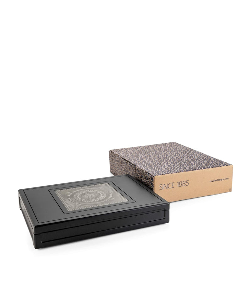 Royal Selangor Ace poker set with pewter chips and case, UK version