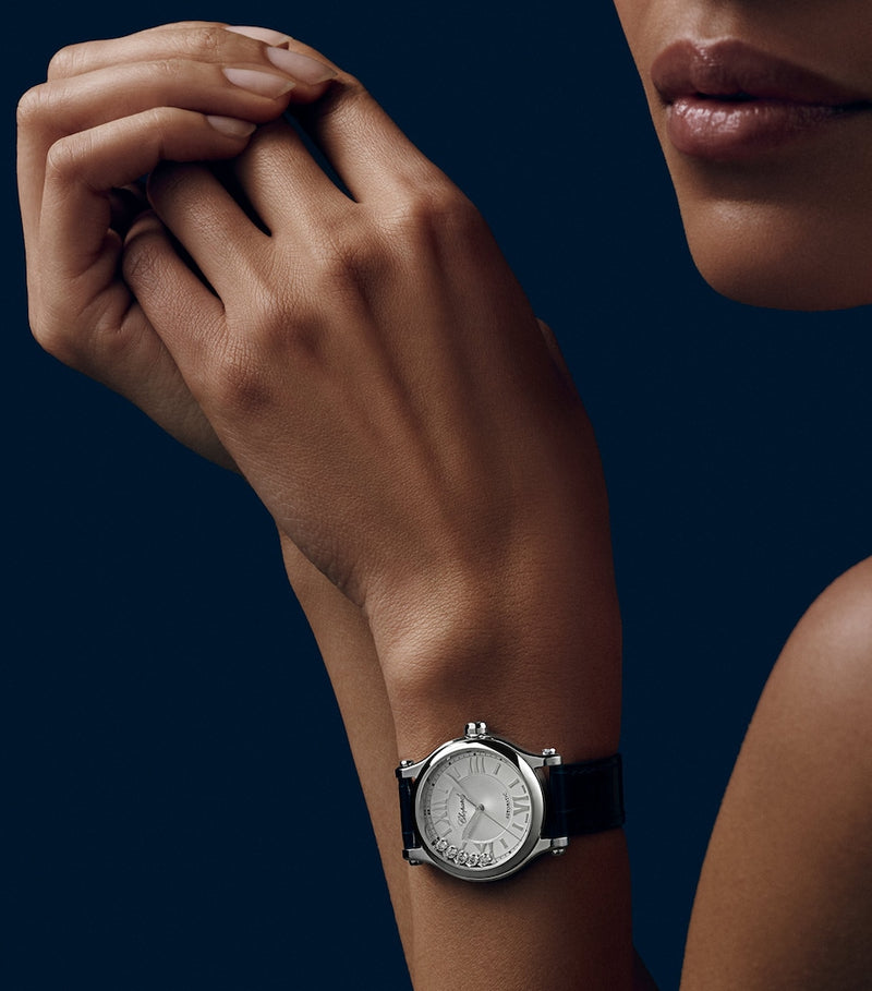 Chopard Happy Sport automatic diamond watch 33mm, imported from the UK