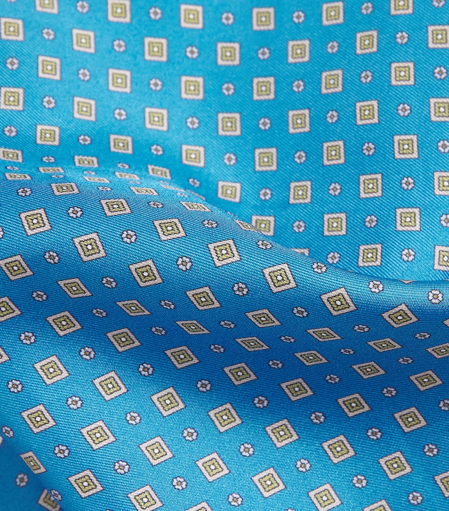 Eton silk floral pocket square 33cm (British brand)