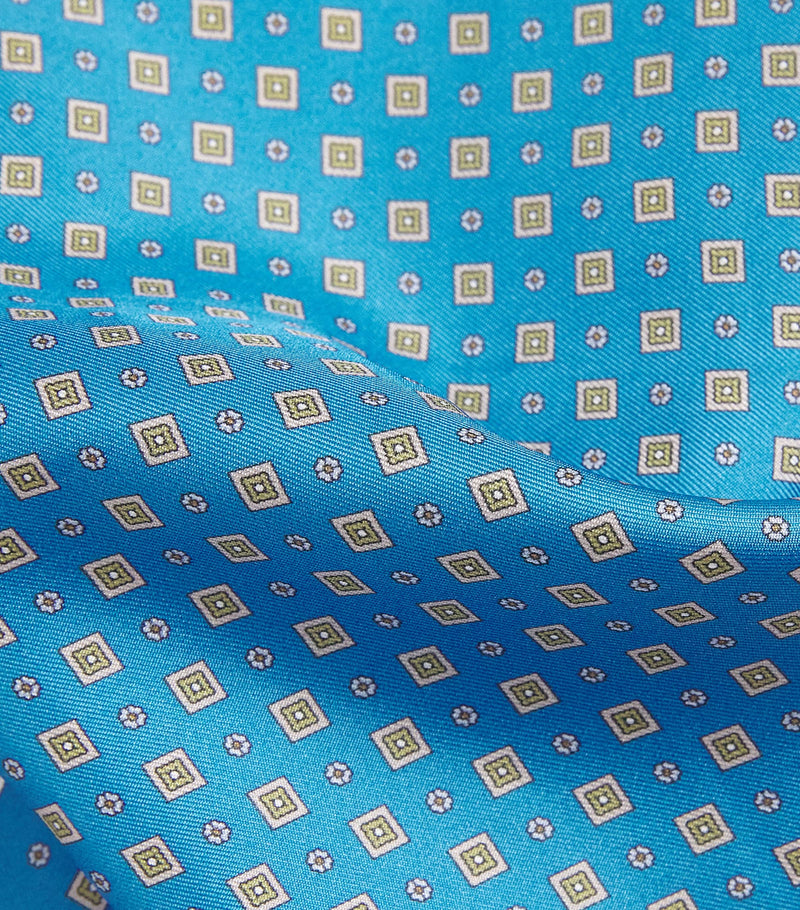 Eton silk floral pocket square 33cm (British brand)