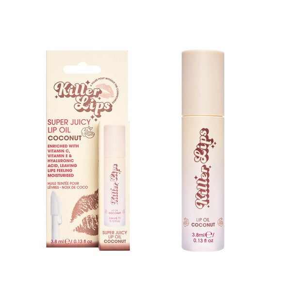 Killer Lips Super Juicy Lip Oil Coconut 3.8ml, UK version