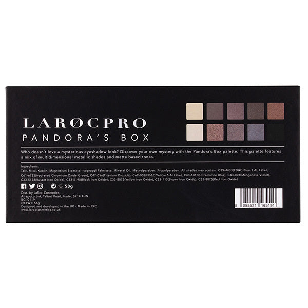 LaRoc Pro Pandora's Box - Metallic Eyeshadow Palette