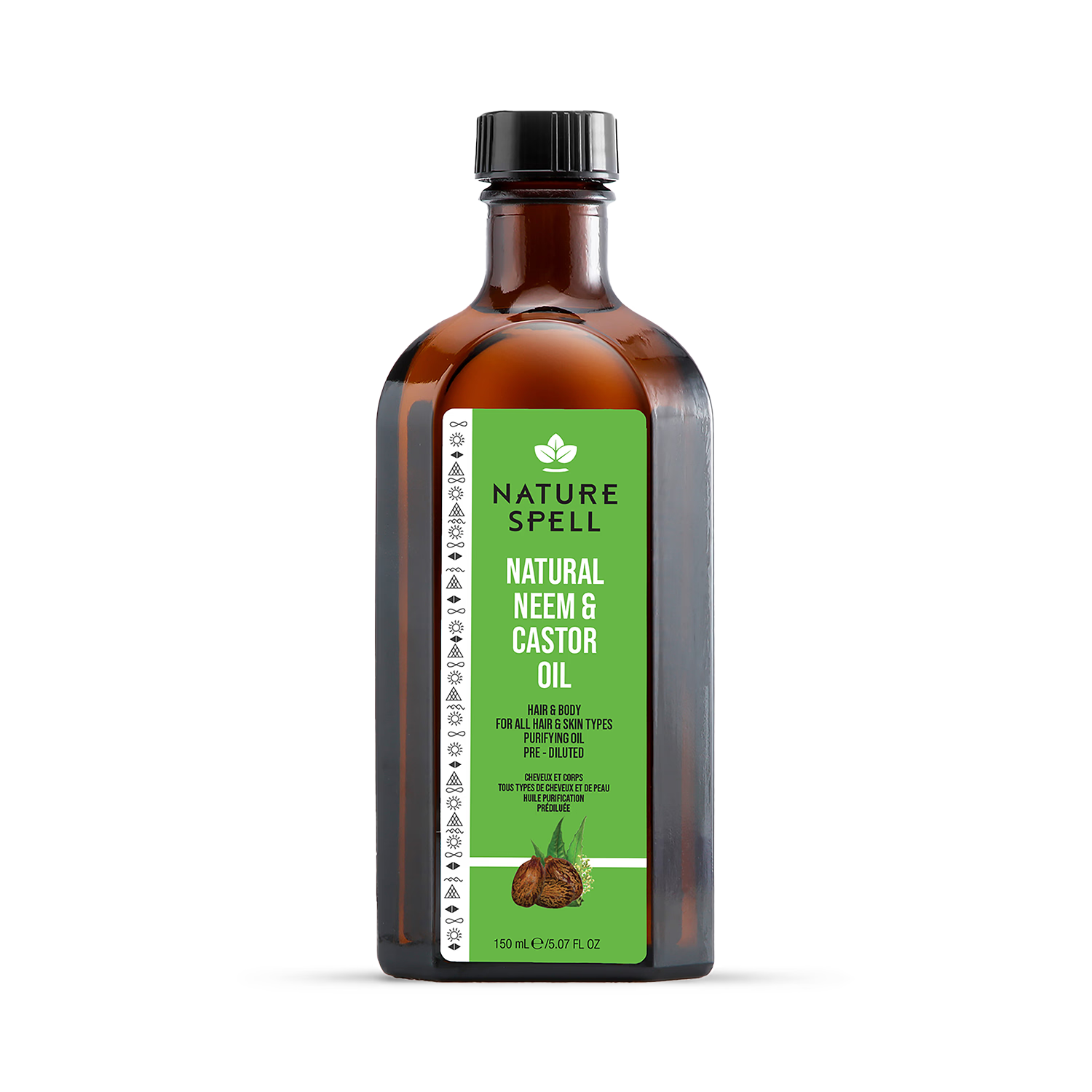 Nature Spell neem castor oil 150ml, UK version