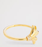 L'Atelier Nawbar Mini Yellow Gold and Diamond Psychedeliah On A Vine Ring, UK version