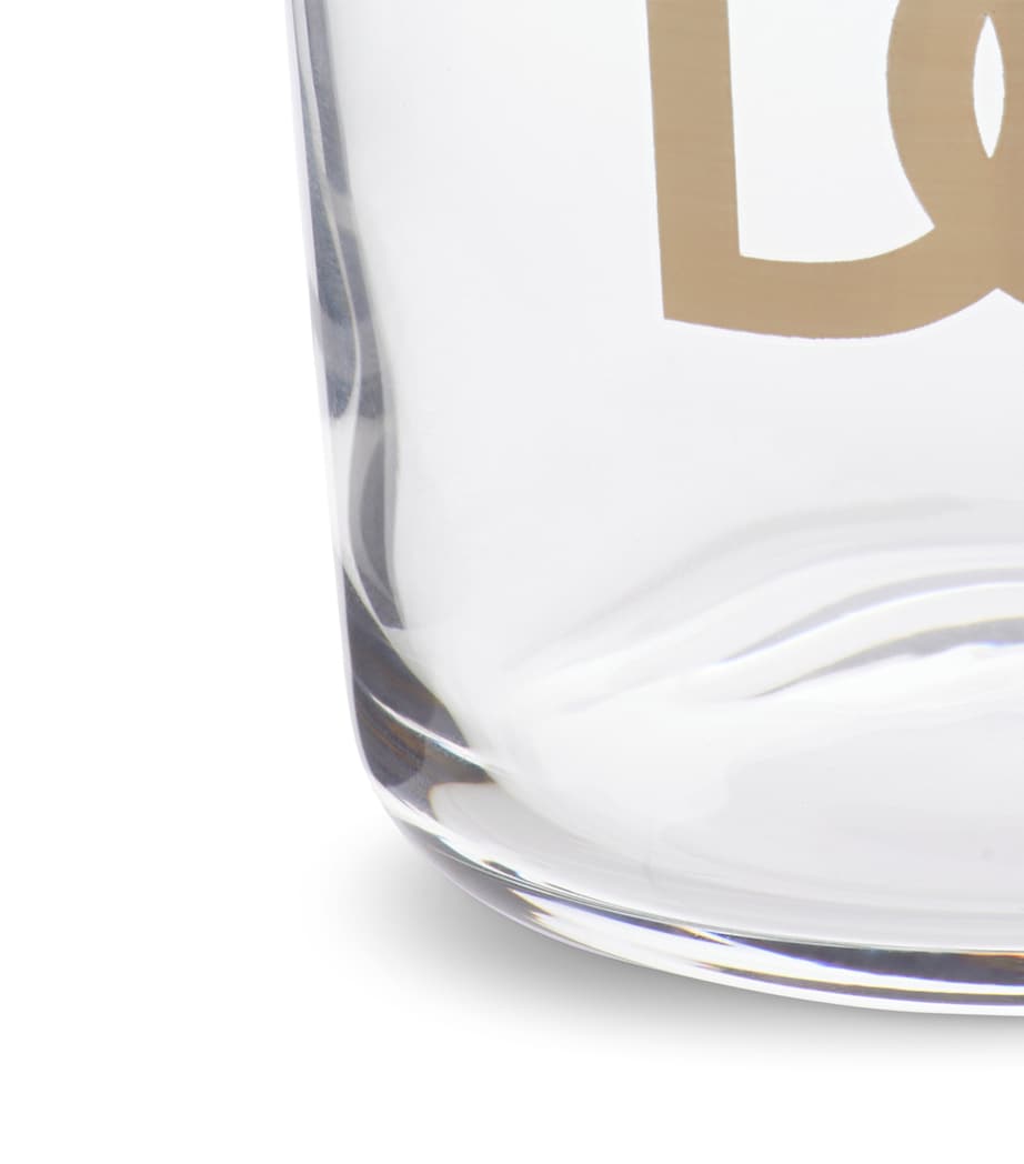 Dolce&Gabbana DG Millennials Logo glass tumblers set of 2 - British product