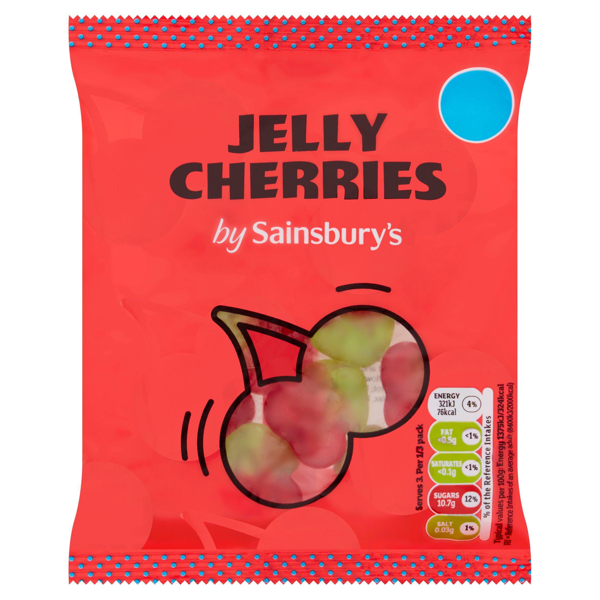 Sainsbury's Jelly Cherries 70g Jelly & soft sweets Sainsburys   