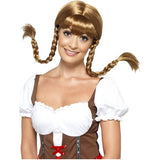 Smiffys Bavarian Babe costume plaited wig, UK version