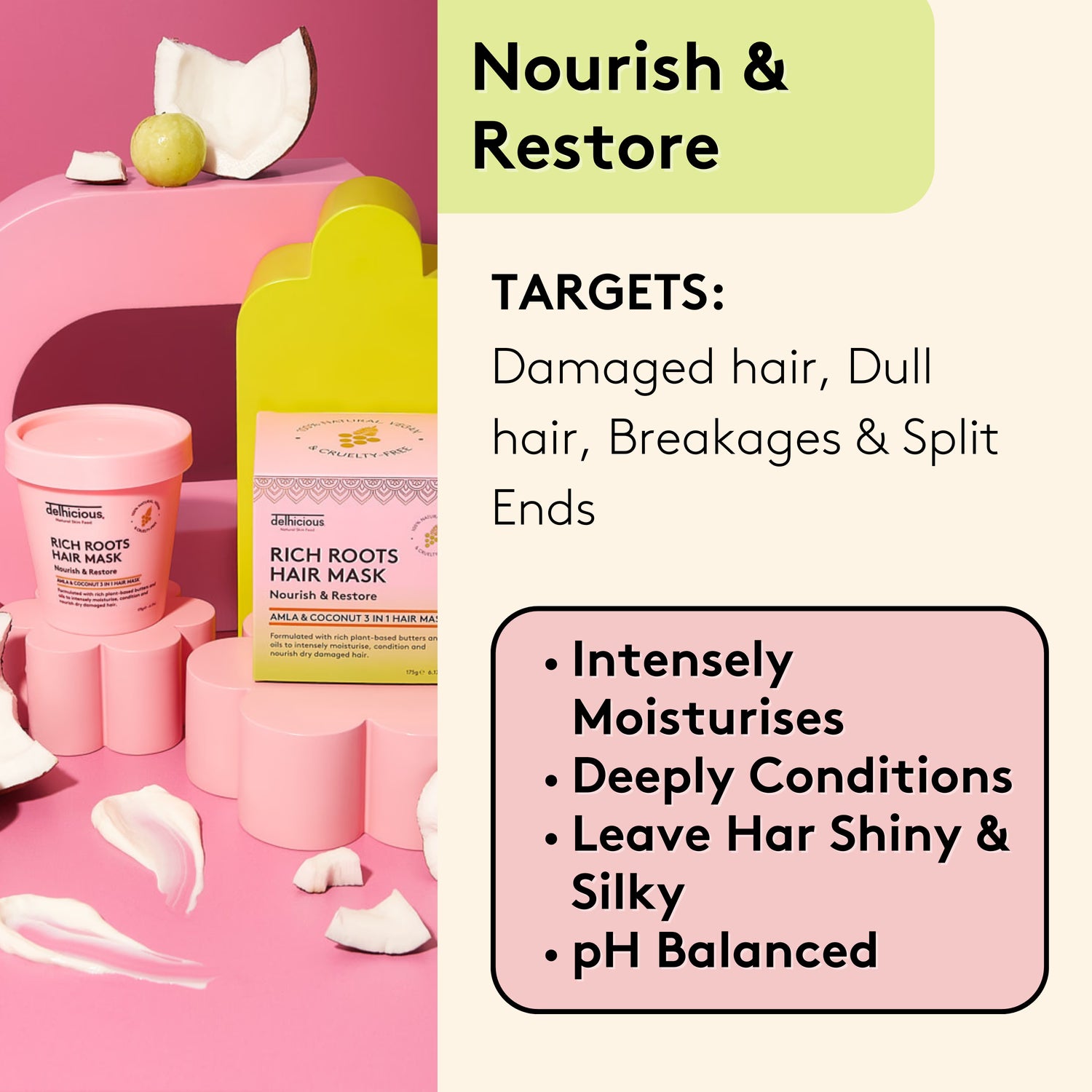 Rich Roots Repair & Restore hair mask, imported from the UK