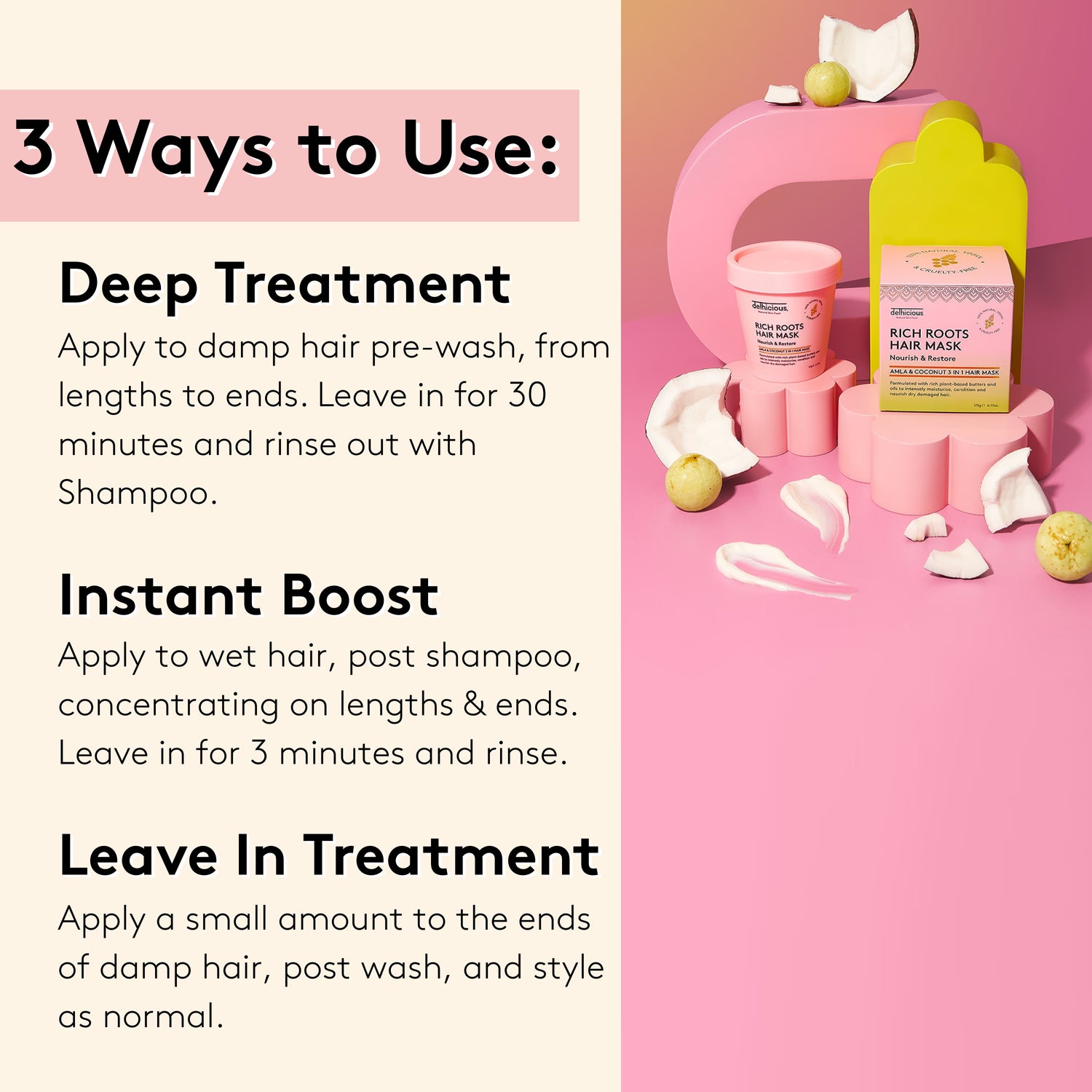 Rich Roots Repair & Restore hair mask, imported from the UK