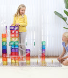 Connetix rainbow ball run magnetic tile set 92-piece - British product