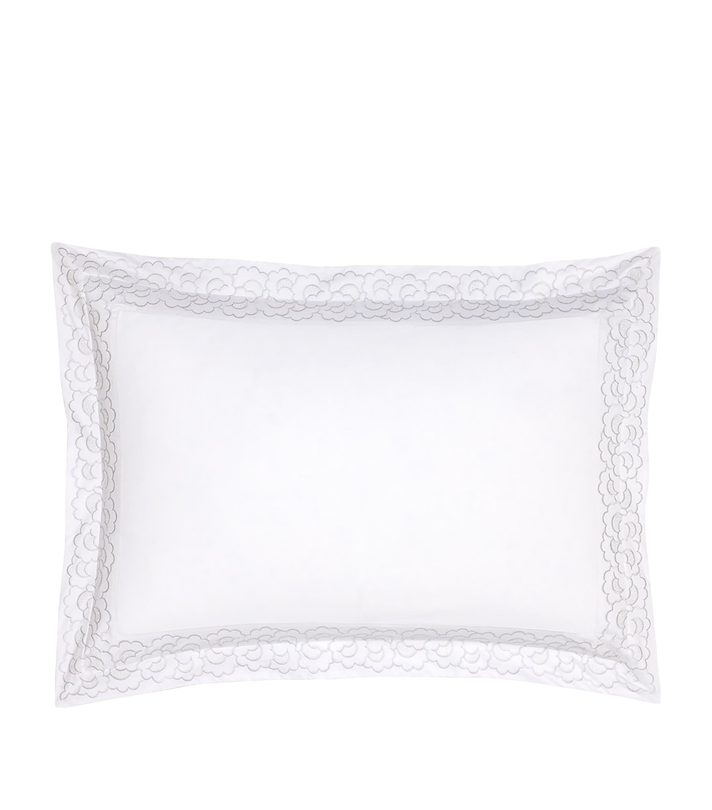 Yves Delorme Festons Standard Oxford pillowcase 50cm x 75cm (British brand)