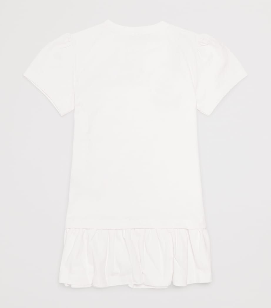 Missoni Kids cotton logo embellished dress 4-14 years, imported from the UK
