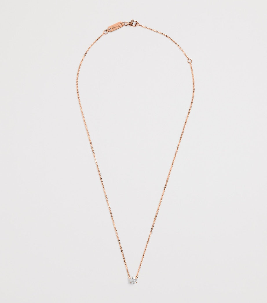 Harrods rose gold diamond necklace 0.50ct, imported from the UK