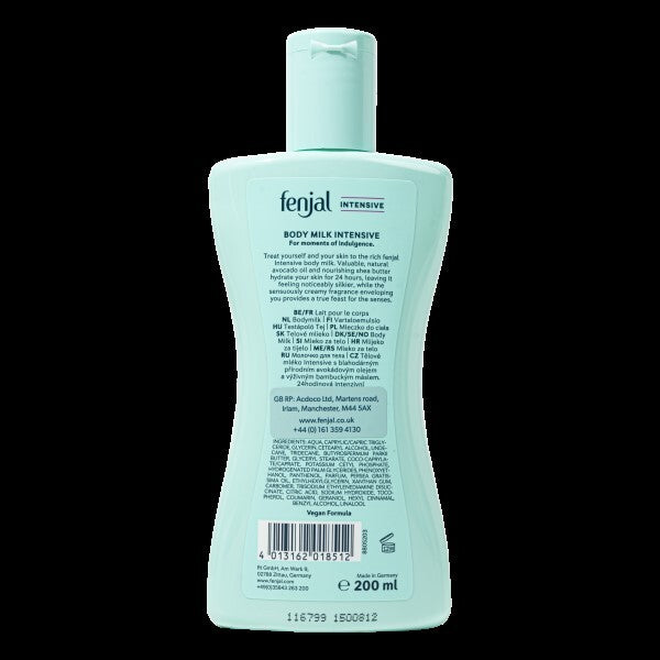 Fenjal Intensive Body Milk 200ml, imported from the UK
