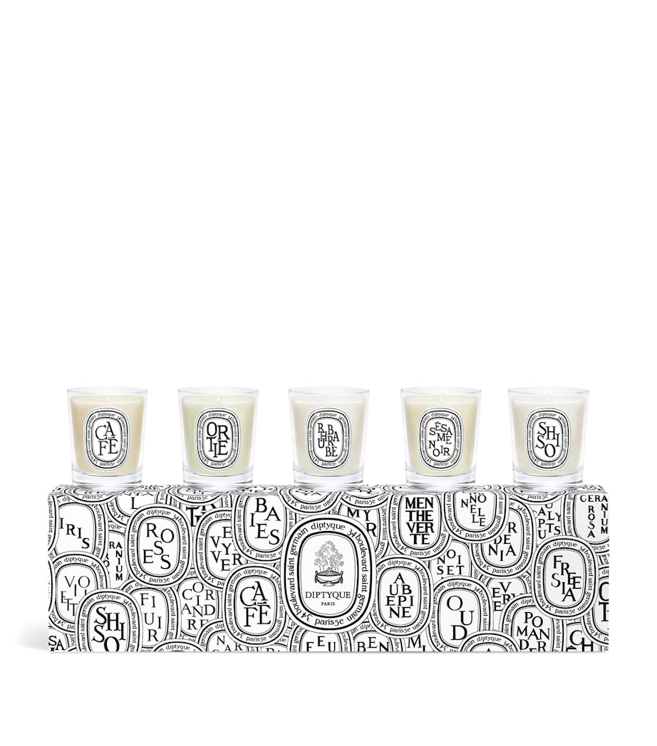 Ensemble de bougies miniatures Diptyque 5 parfums 5x35g (Marque britannique)