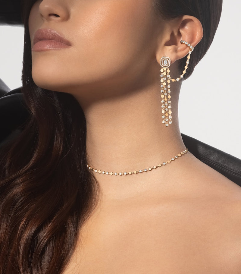 Messika D-Vibes yellow gold diamond necklace 1.00ct, UK version