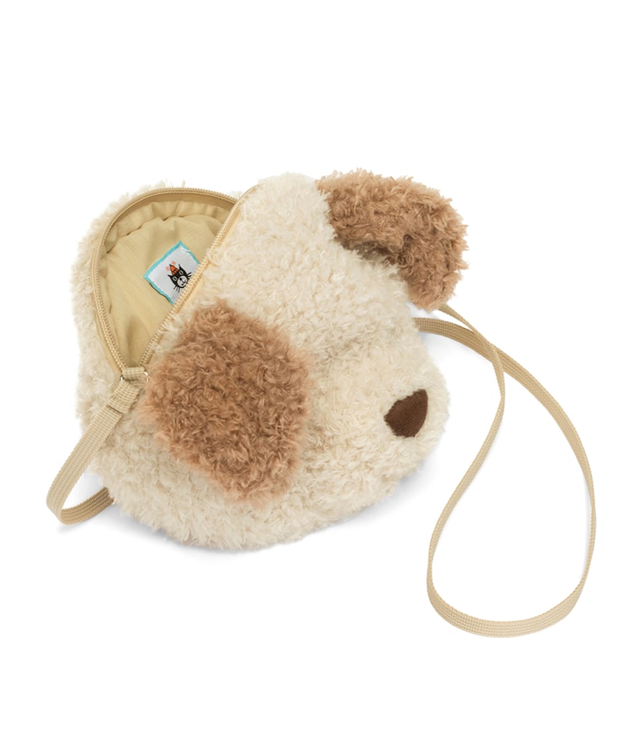 Soft Fur Animal-Themed Bag with Suedette Snout and Long Strap, 19cm